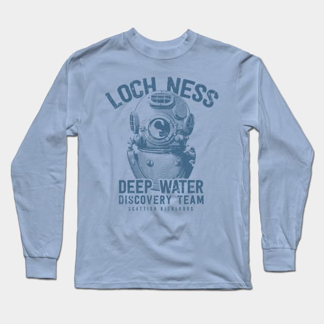 Loch Ness Deep Water Discovery Team Long Sleeve T-Shirt by MindsparkCreative